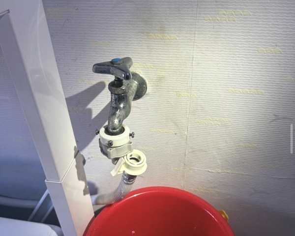 洗濯水栓取替